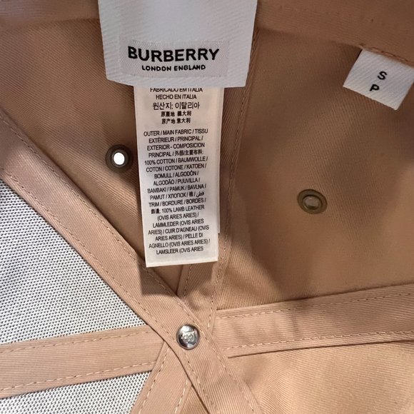 Burberry - Logo Cotton Check Baseball Cap - New - Picture 4 of 6